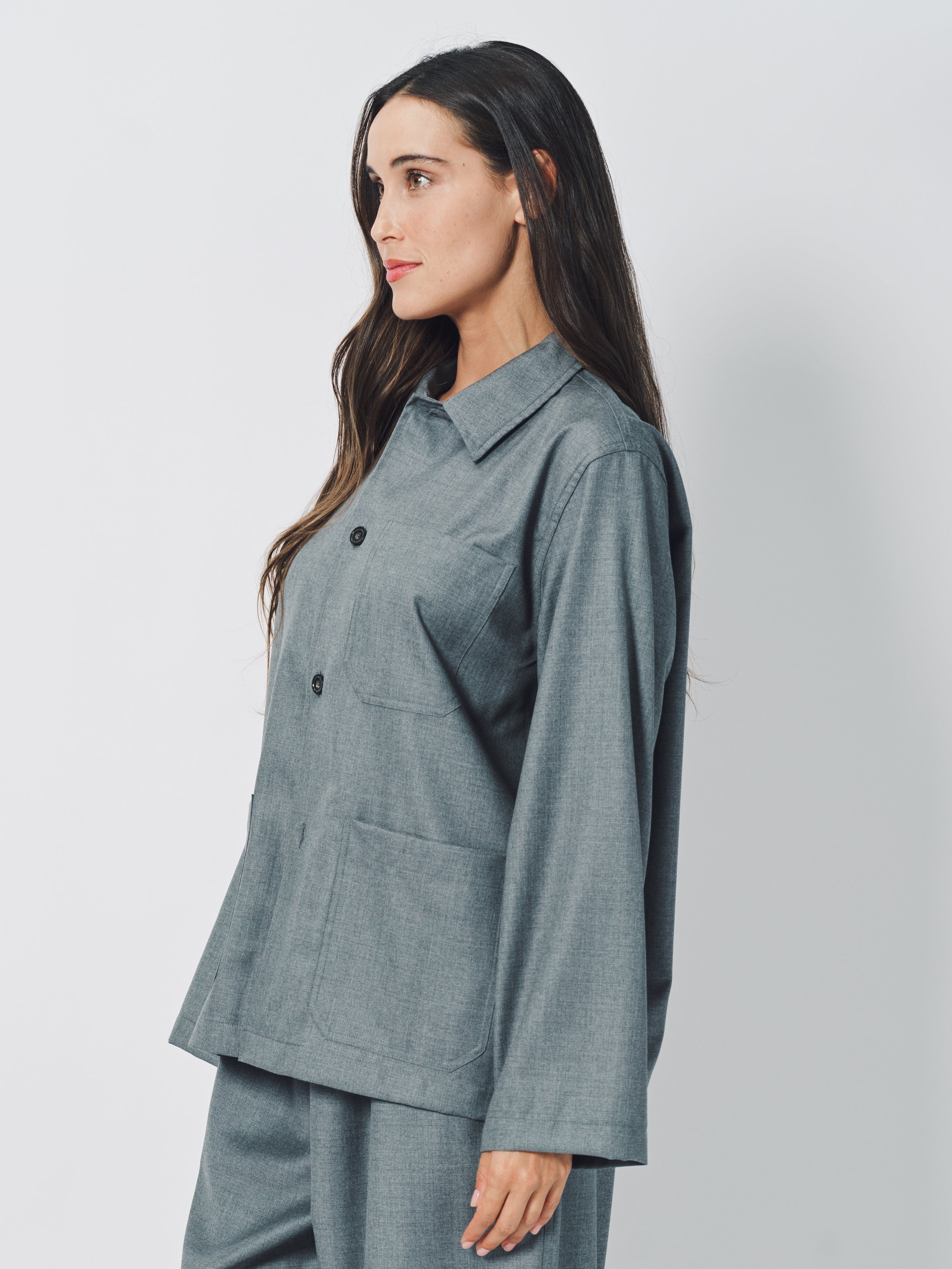 Sofie D'Hoore Cimabue Jacket in Wool 32 / Grey Melange