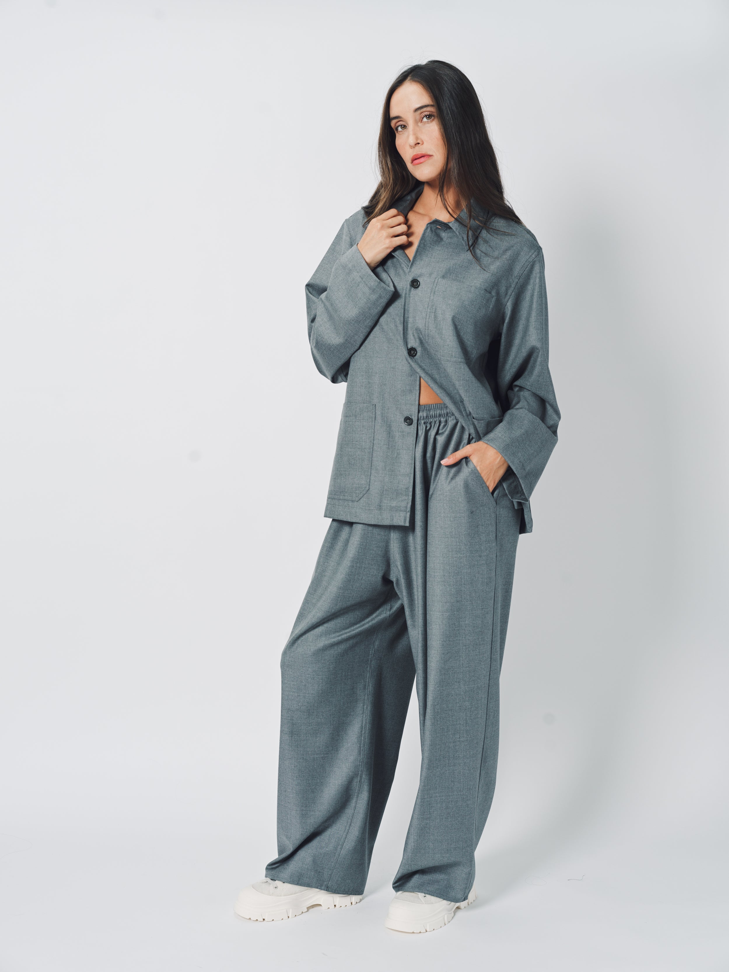 Sofie D'Hoore Cimabue Jacket in Wool 32 / Grey Melange