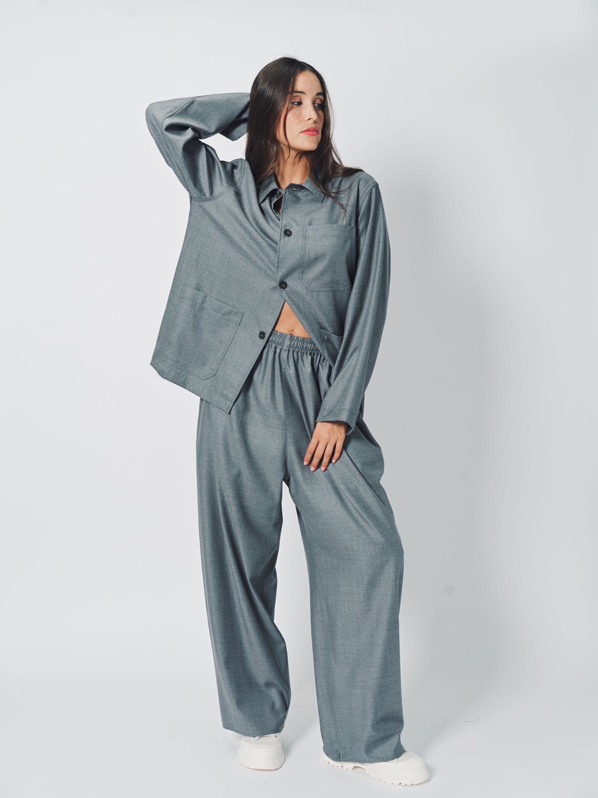 Sofie D'Hoore Cimabue Jacket in Wool 32 / Grey Melange