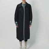 Sofie D'Hoore Woven Nylon Curtis Trench Coat 32 / Black
