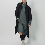 Sofie D'Hoore Woven Nylon Curtis Trench Coat 32 / Black