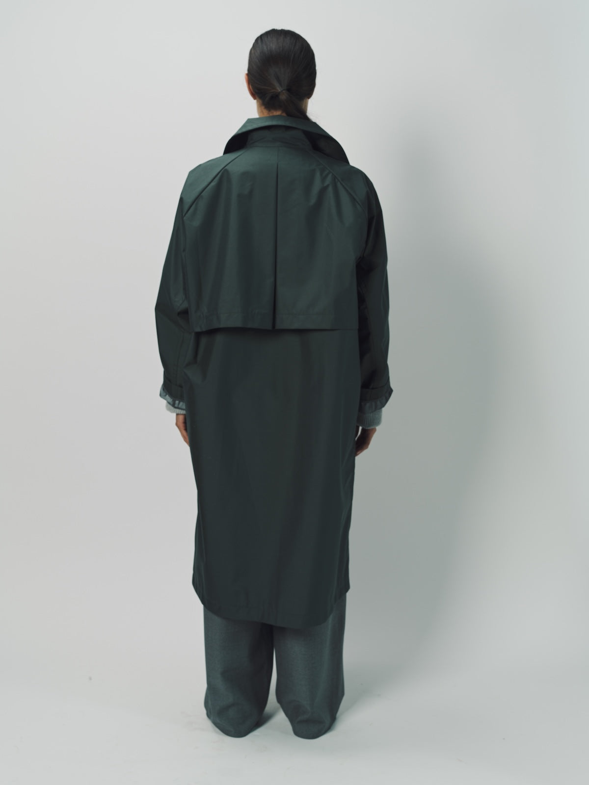 Sofie D'Hoore Woven Nylon Curtis Trench Coat 32 / Xanadu