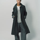 Sofie D'Hoore Woven Nylon Curtis Trench Coat 32 / Xanadu