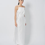 Sofie D'Hoore Duo Strapless Long Dress in Satin 34 / Swan