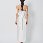 Sofie D'Hoore Duo Strapless Long Dress in Satin 34 / Swan