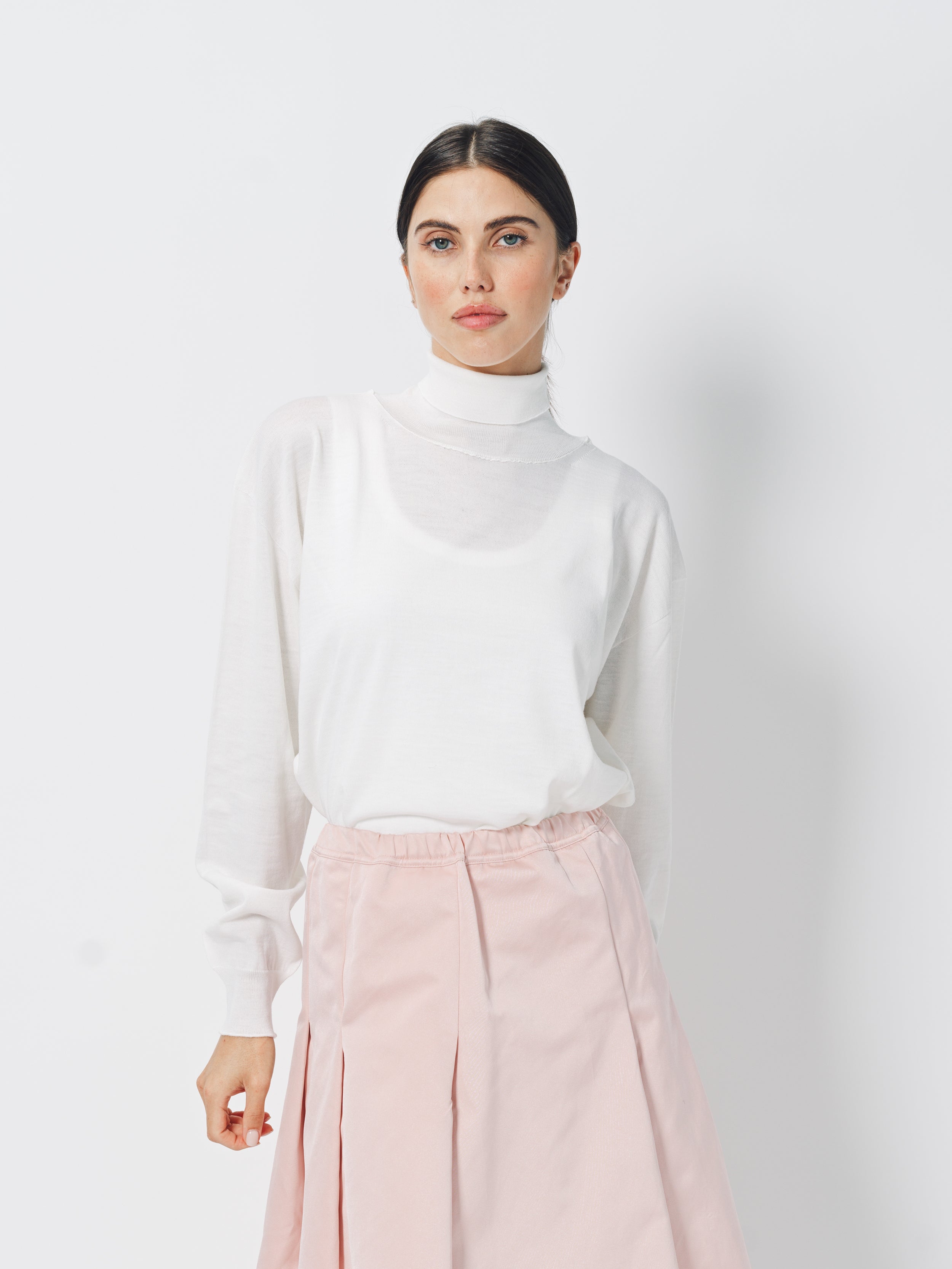 Sofie D'Hoore Maffel High Neck Pullover in Wool S / Off White