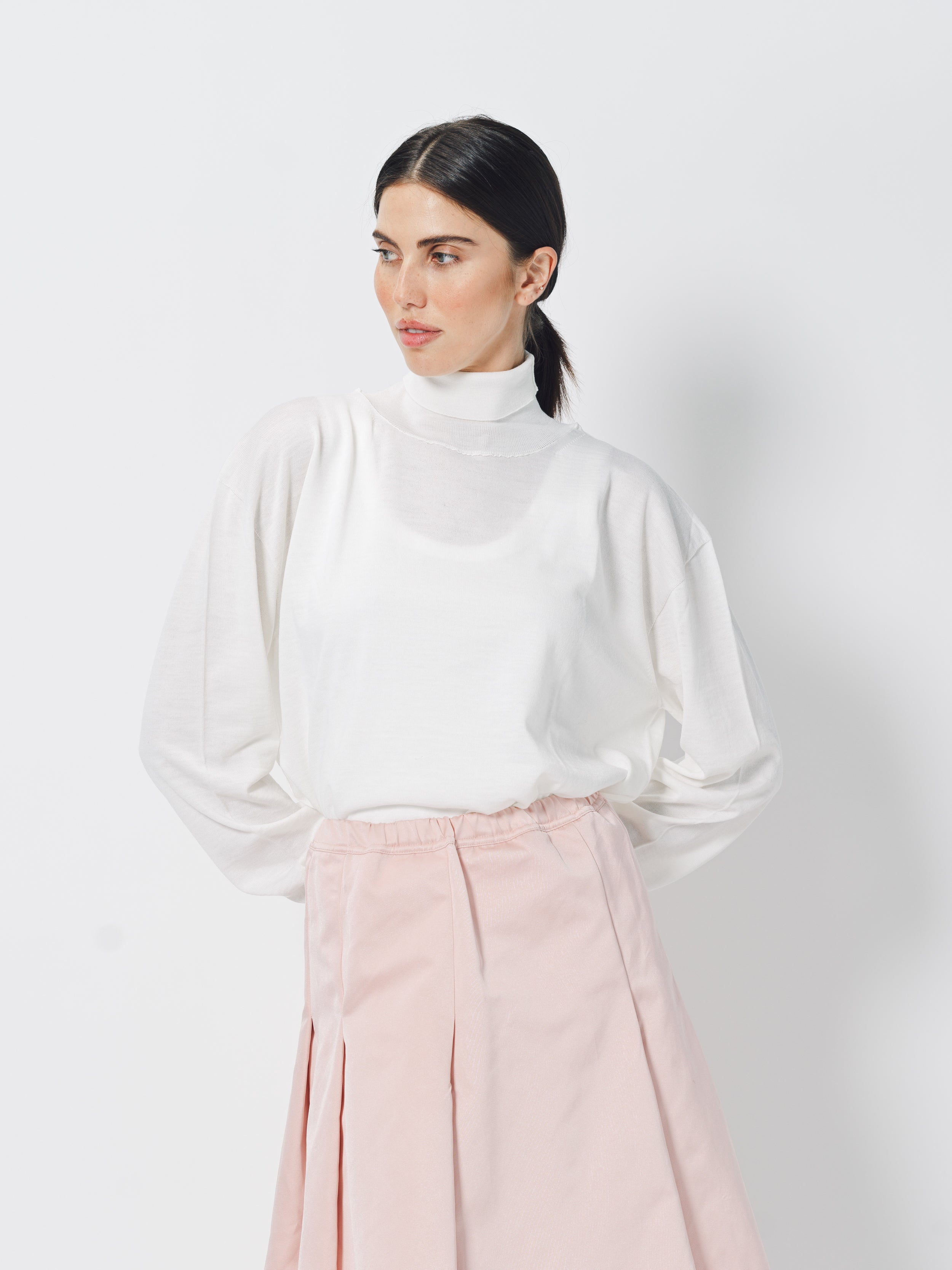 Sofie D'Hoore Maffel High Neck Pullover in Wool S / Off White