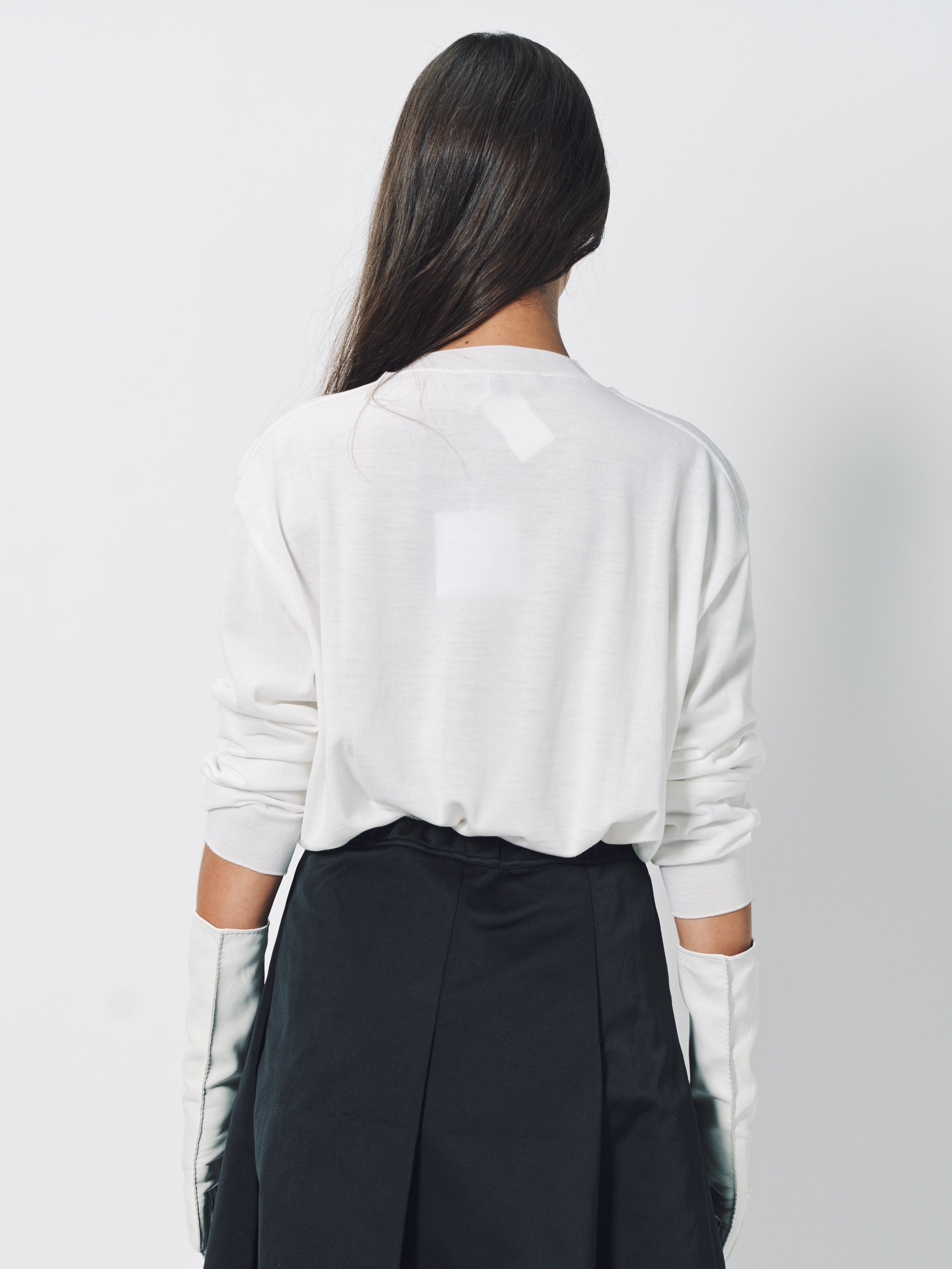 Sofie D'Hoore Wool Muscat LS Crew Neck Pullover S / Off White