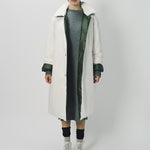 Sofie D'Hoore Cotton and Nylon Otis Long Down Coat 32 / Ivory/Khaki