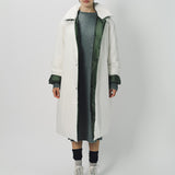 Sofie D'Hoore Cotton and Nylon Otis Long Down Coat 32 / Ivory/Khaki