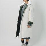 Sofie D'Hoore Cotton and Nylon Otis Long Down Coat 32 / Ivory/Khaki