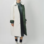 Sofie D'Hoore Cotton and Nylon Otis Long Down Coat 32 / Ivory/Khaki