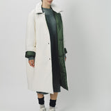 Sofie D'Hoore Cotton and Nylon Otis Long Down Coat 32 / Ivory/Khaki