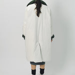Sofie D'Hoore Cotton and Nylon Otis Long Down Coat 32 / Ivory/Khaki