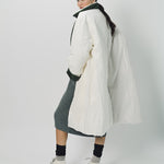 Sofie D'Hoore Cotton and Nylon Otis Long Down Coat 32 / Ivory/Khaki