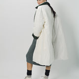 Sofie D'Hoore Cotton and Nylon Otis Long Down Coat 32 / Ivory/Khaki
