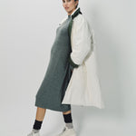 Sofie D'Hoore Cotton and Nylon Otis Long Down Coat 32 / Ivory/Khaki