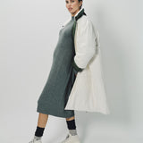 Sofie D'Hoore Cotton and Nylon Otis Long Down Coat 32 / Ivory/Khaki