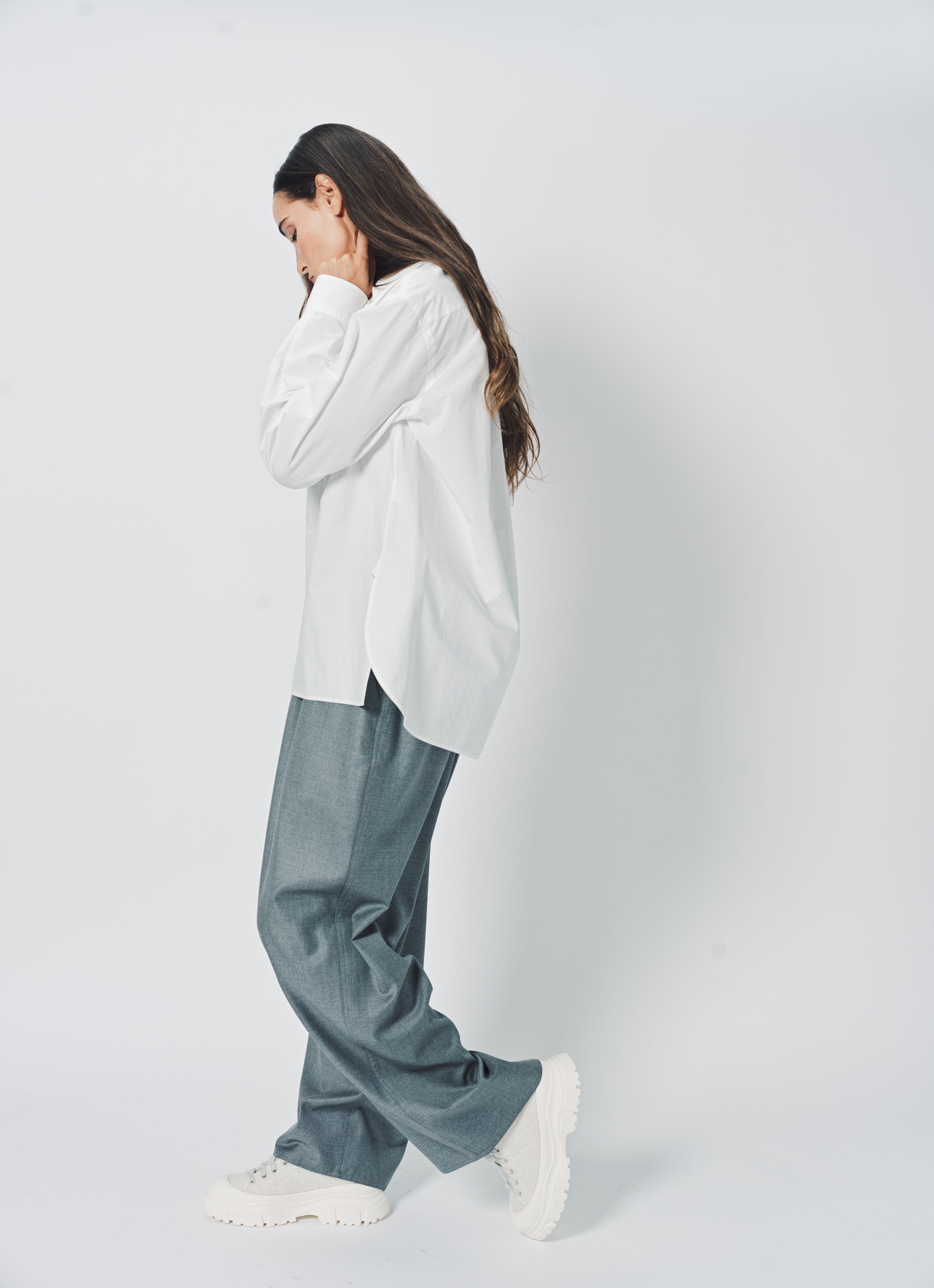 Sofie D'Hoore Superfine Wool Pasch Pant 32 / Mid Grey Melange