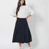 Sofie D'Hoore Sisli Skirt in Satin 32 / Black