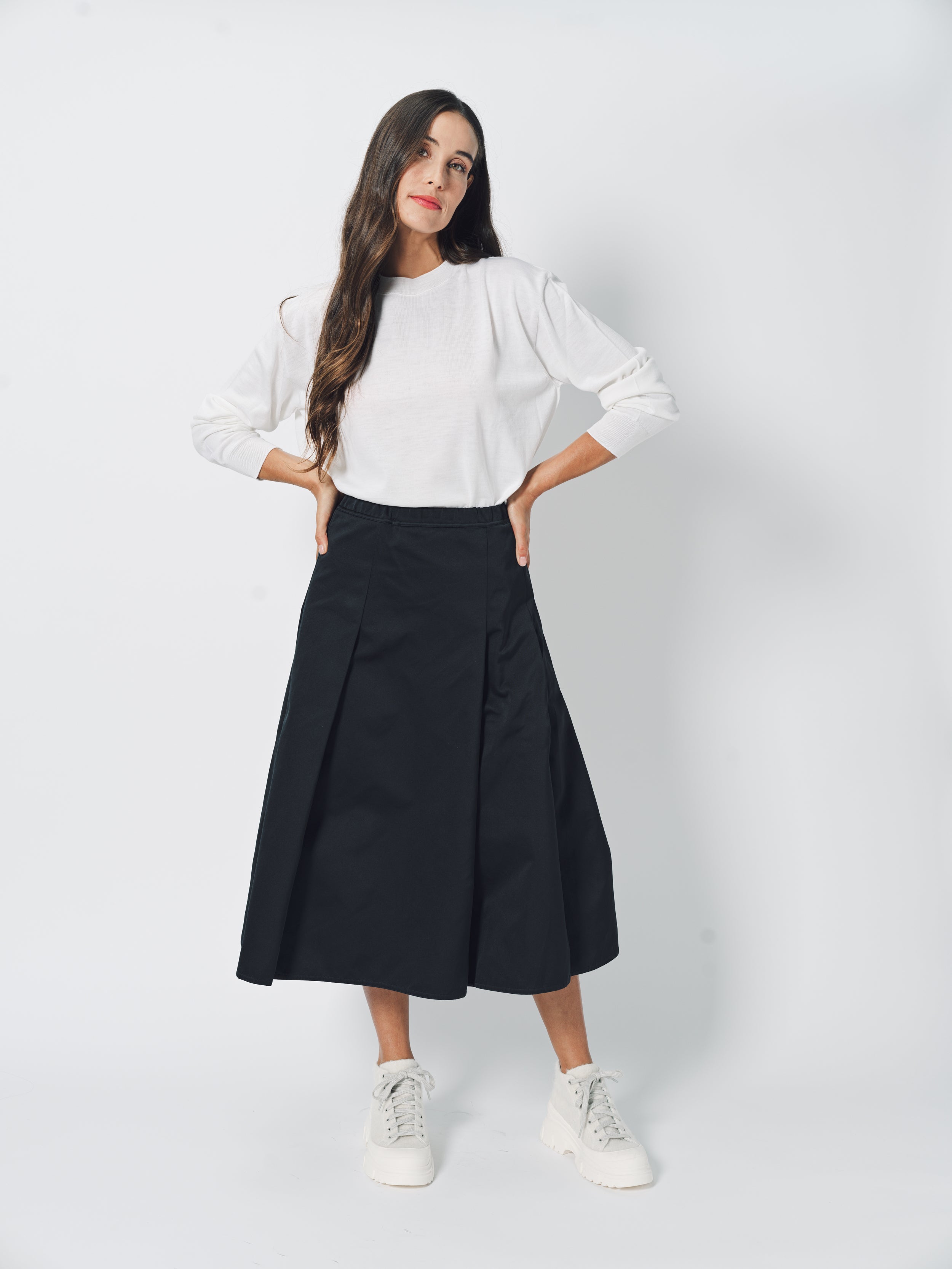 Sofie D'Hoore Sisli Skirt in Satin 32 / Black
