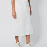 Sofie D'Hoore Stieglitz Wrap Skirt in Satin 32 / Swan