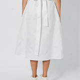 Sofie D'Hoore Stieglitz Wrap Skirt in Satin 32 / Swan