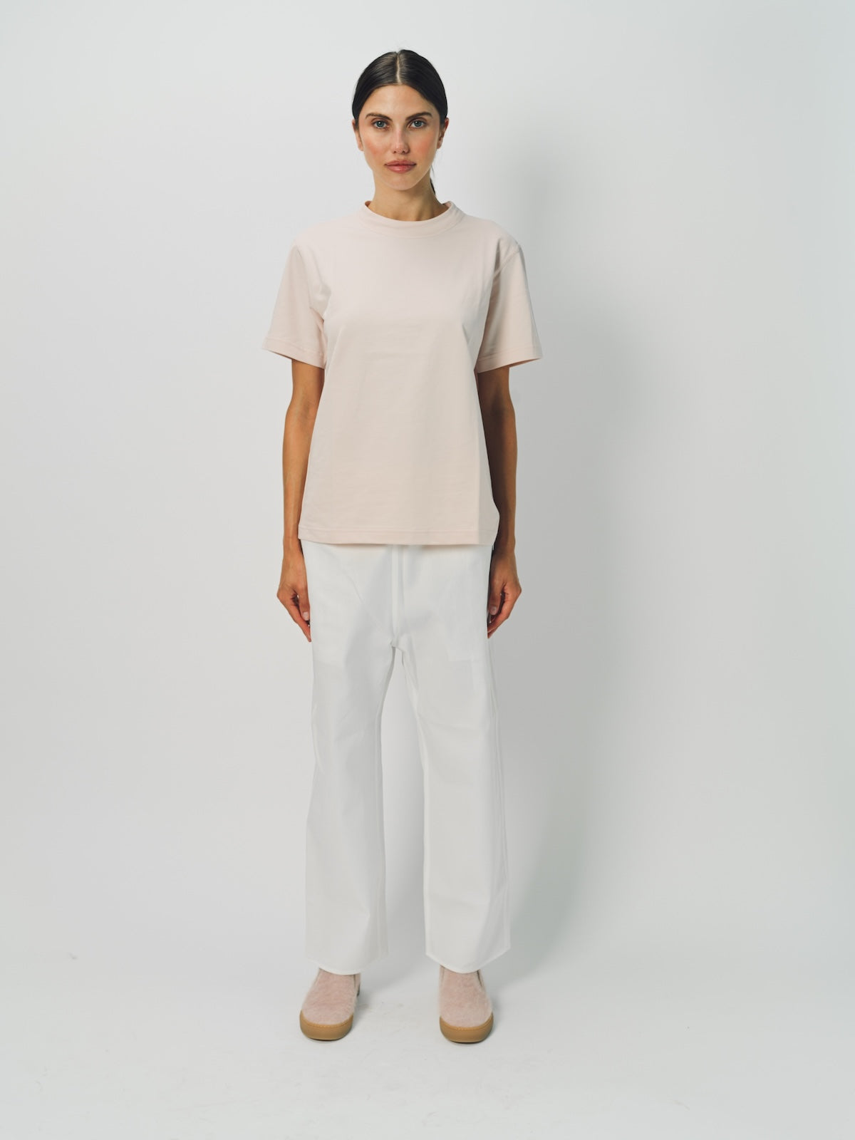 Sofie D'Hoore Cotton Tag SS Crew Neck T-Shirt 36 / Petal