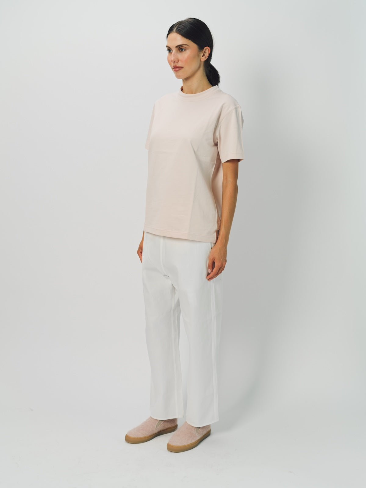 Sofie D'Hoore Cotton Tag SS Crew Neck T-Shirt 36 / Petal