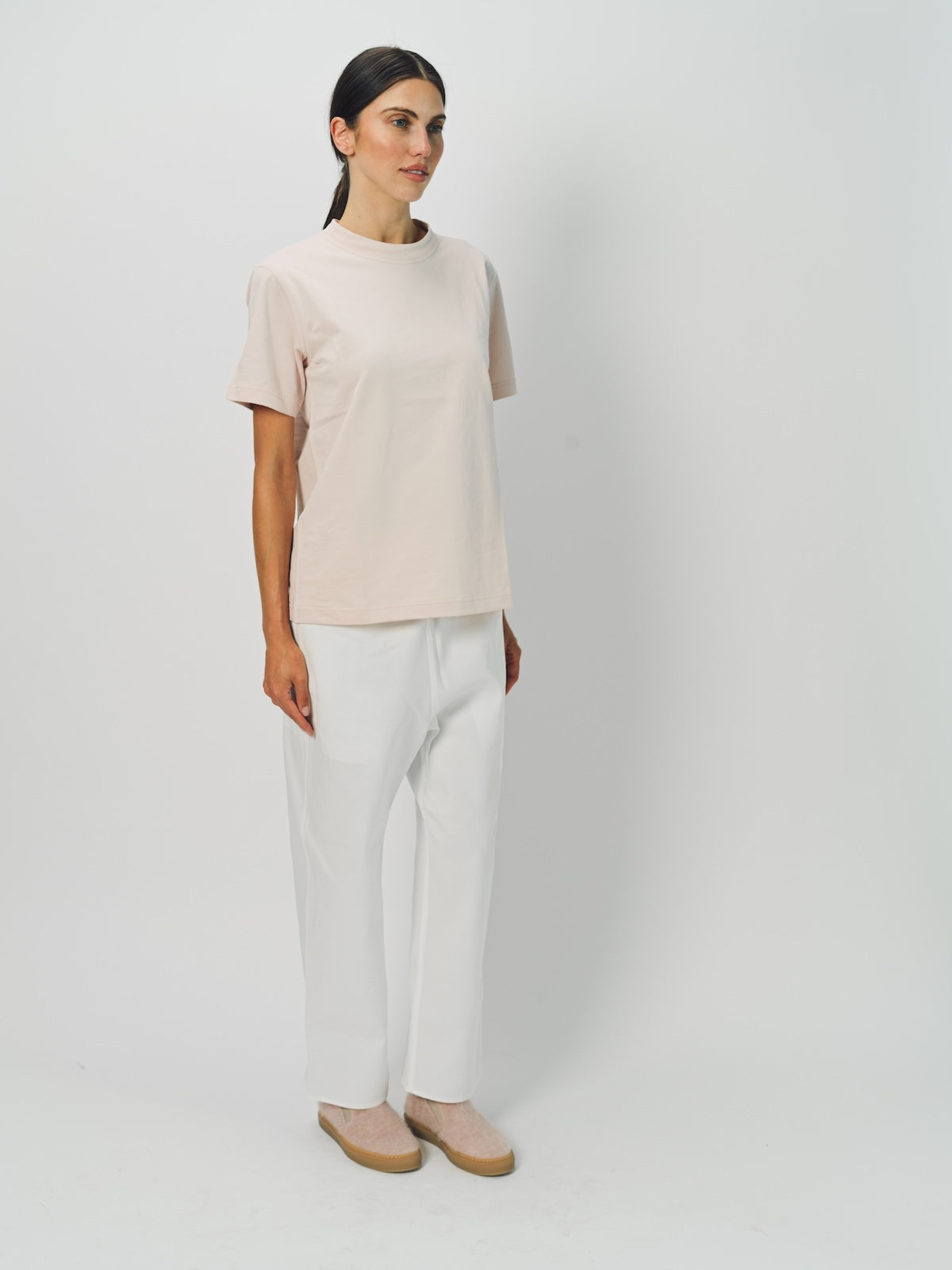 Sofie D'Hoore Cotton Tag SS Crew Neck T-Shirt 36 / Petal