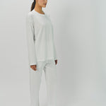 Sofie D'Hoore Cotton Tahoe LS Crew Neck Pajama Set 32 / Off White