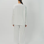 Sofie D'Hoore Cotton Tahoe LS Crew Neck Pajama Set 32 / Off White
