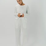 Sofie D'Hoore Cotton Tahoe LS Crew Neck Pajama Set 32 / Off White