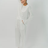 Sofie D'Hoore Cotton Tahoe LS Crew Neck Pajama Set 32 / Off White