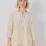 Daniela Gregis Spicchi Collo Lavata Shirt Nocciola / One size