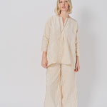 Daniela Gregis Spicchi Collo Lavata Shirt Nocciola / One size