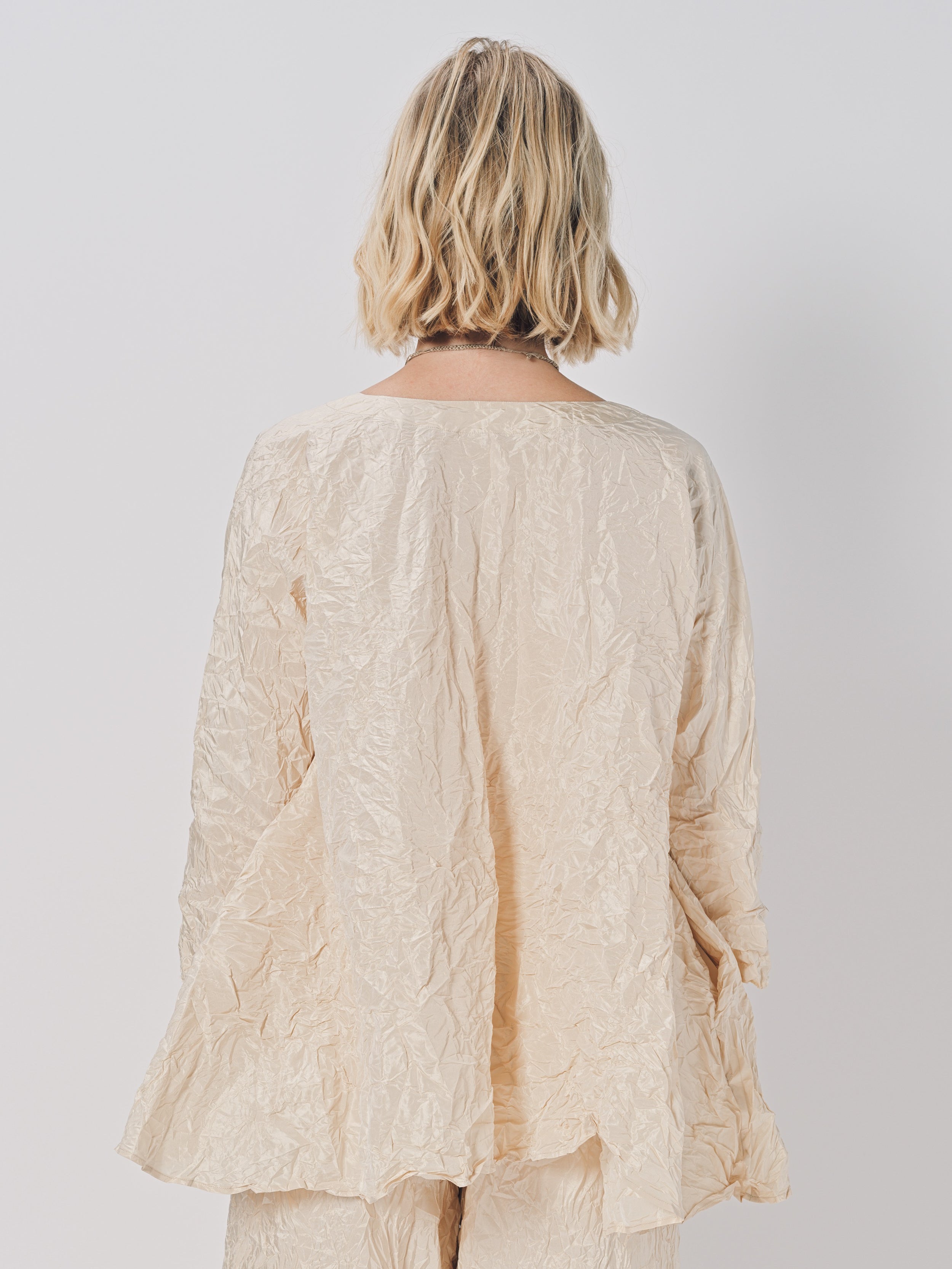 Daniela Gregis Spicchi Collo Lavata Shirt Nocciola / One size