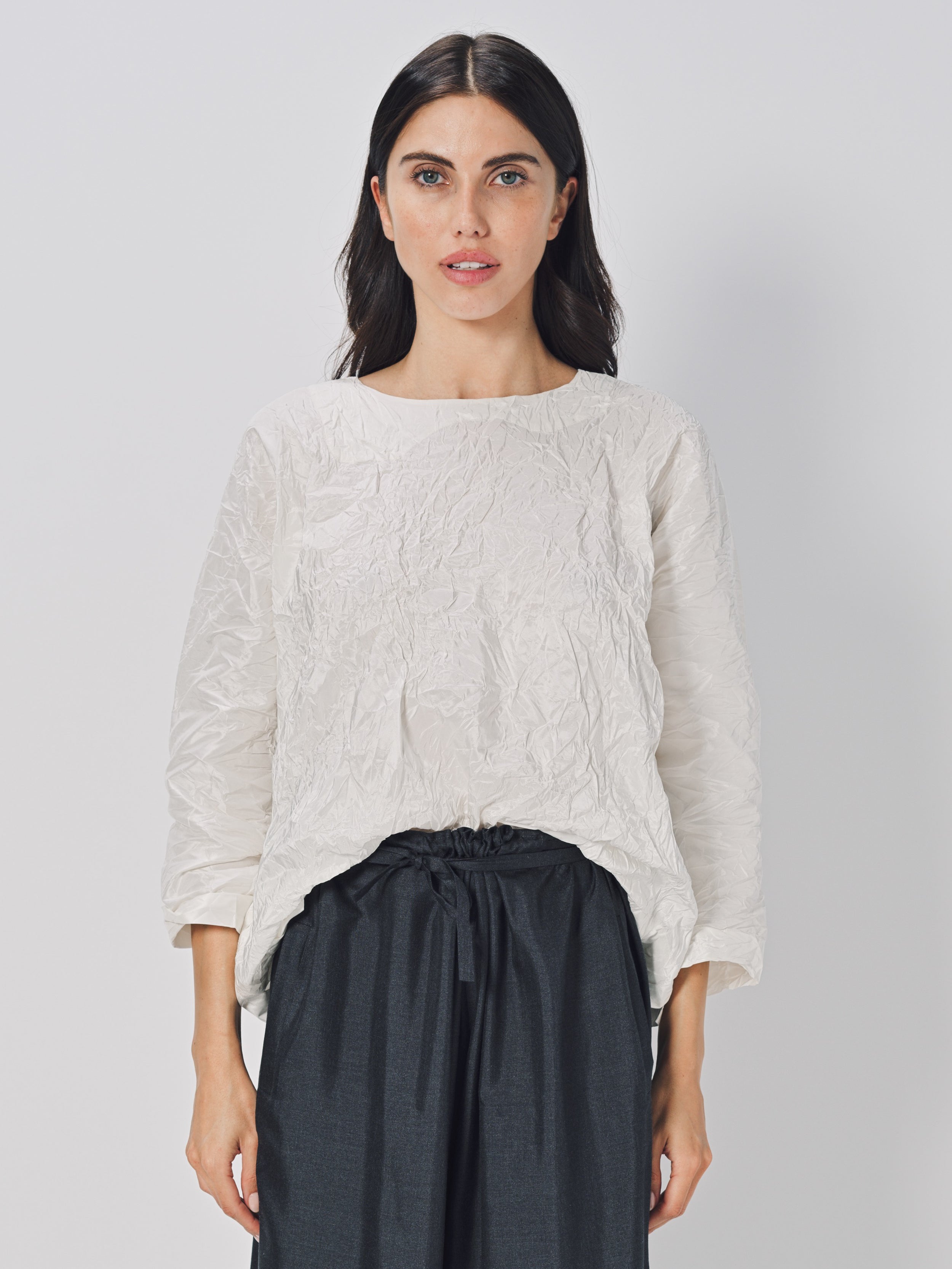 Daniela Gregis Collo Di CM Fondo Shirt Bianco Avorio / One size