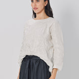 Daniela Gregis Collo Di CM Fondo Shirt Bianco Avorio / One size