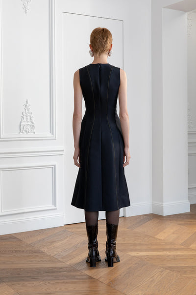 Maison-Rabih-Kayrouz-Technico-cady-short-dress-nacy-amarees