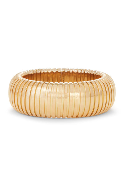 18K Yellow Gold Domed Cuff