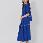 Daniela Gregis Coulisse Meta Lavata Skirt Blu Elettrico / One size