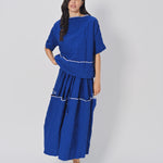 Daniela Gregis Coulisse Meta Lavata Skirt Blu Elettrico / One size
