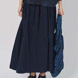 Daniela Gregis Nastro Larga 95 Lavata Skirt Blu Scuro