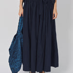 Daniela Gregis Nastro Larga 95 Lavata Skirt Blu Scuro