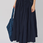 Daniela Gregis Nastro Larga 95 Lavata Skirt Blu Scuro