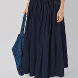 Daniela Gregis Nastro Larga 95 Lavata Skirt Blu Scuro