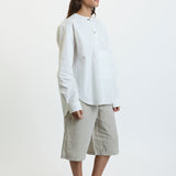 Sofie D'Hoore Barna Cotton Long Sleeve Henley Shirt