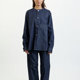 Sofie D'Hoore Barna Cotton Long Sleeve Henley Shirt