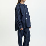 Sofie D'Hoore Barna Cotton Long Sleeve Henley Shirt
